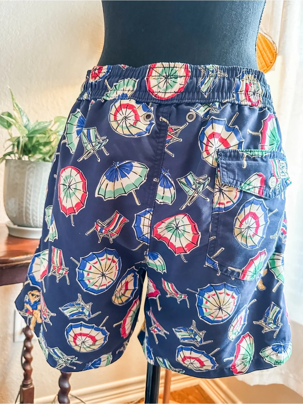 Polo by Ralph Lauren Navy Floral Swim Trunks